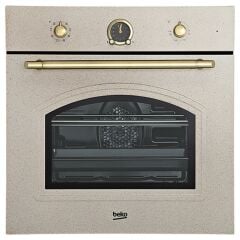 Beko OIM 27200 AV Rustik Ankastre Fırın Avena (Desenli Krem)