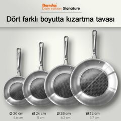 Berndes 099320 Signature Paslanmaz Çelik Tava 20 cm