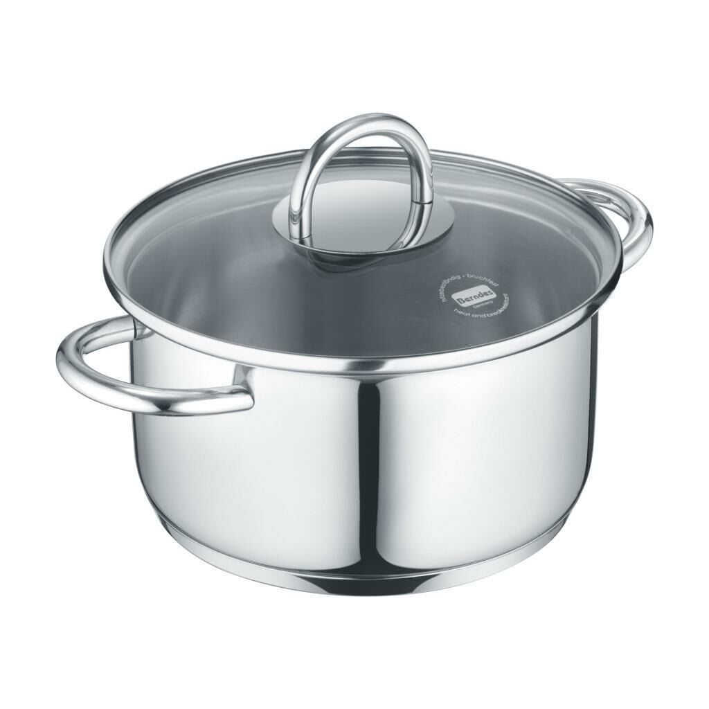 Berndes 099325 B.MINI Paslanmaz Çelik Tencere (Cam Kapaklı) 14 cm