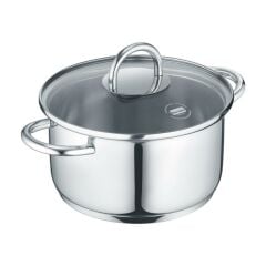 Berndes 099325 B.MINI Paslanmaz Çelik Tencere (Cam Kapaklı) 14 cm