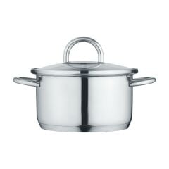 Berndes 099325 B.MINI Paslanmaz Çelik Tencere (Cam Kapaklı) 14 cm