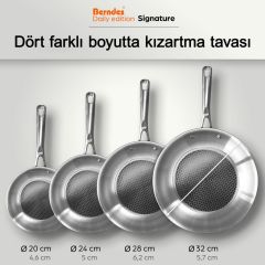 Berndes 099321 Signature Paslanmaz Çelik Tava 24 cm