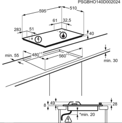 Electrolux KGS6424SX Slim Line Gazlı Ankastre Ocak