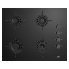 Beko BOCD T 6512 ES Ankastre XL Ocak Gazlı Siyah/Cam