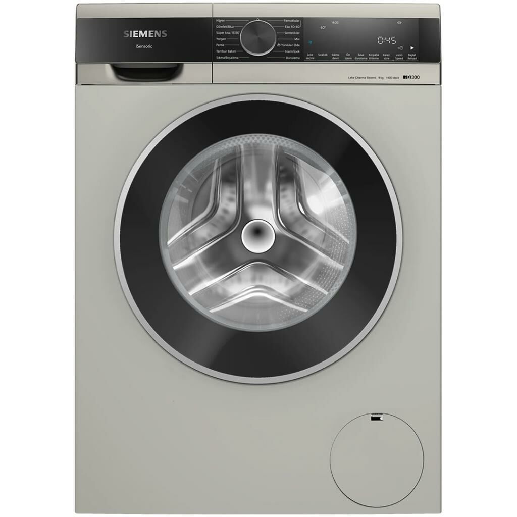 Siemens WG44A2XSTR iQ300 Çamaşır Makinesi 9 kg 1400 dev./dak. Gümüş