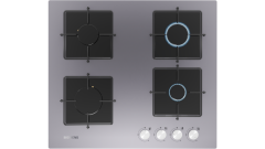 Siemens EN6C8PO12O Ankastre Gazlı Ocak 60 cm Sert Cam, Titanium Gri