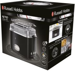 Russell Hobbs 21681-56 Retro Siyah Ekmek Kızartma