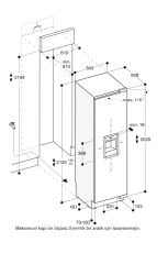 Gaggenau RF463306 400 serisi Vario Derin Dondurucu SoftClosing Düz Menteşe