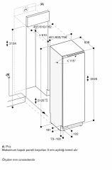 Gaggenau RF461305 400 serisi Vario Derin Dondurucu  SoftClosing Düz Menteşe
