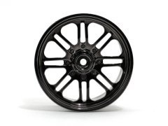 8 SPOKE WHEEL BLACK CHROME (83x56mm/2pcs) Savage/for 14mm Hex