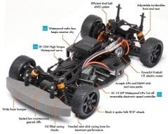 HPI 1/10 Sprint 2 Drift Nissan 350z Su Geçirmez Set 1/10 RTR