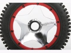 SUPER STAR WHEEL SHINY CHROME (120x75mm/2pcs) BAJA 5B/For Rear SADECE JANT