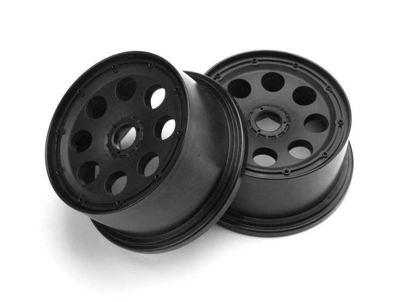 OUTLAW WHEEL BLACK (120x60mm/-4mm OFFSET/2pcs) Baja 5T