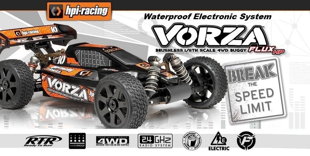 HPI VORZA FLUX HP MAMBA MONSTER - WATERPROOF - RTR 2.4GHZ 1/8 EP BUGGY