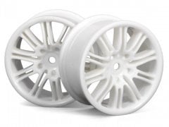 10 SPOKE MOTOR SPORT WHEEL 26mm WHITE