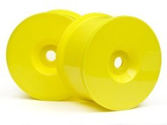HB T-DISH WHEELS (YELLOW) FOR TRUGGY 4pcs