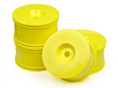 HB T-DISH WHEELS (YELLOW) FOR TRUGGY 4pcs