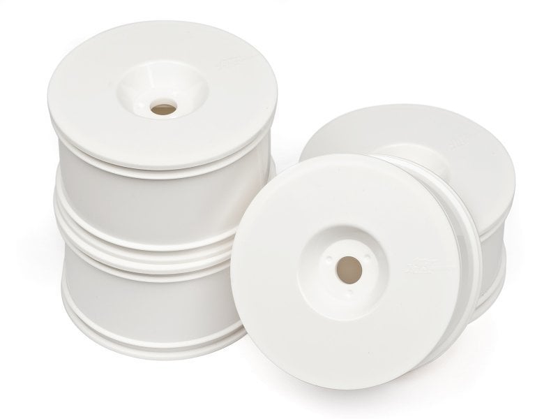 HB T-Dish Wheels (White/4pcs) Truggy 17mm Hex