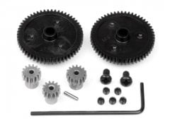 Gear Set - Spur x 2 54T (Std) & 53T, Pinion x 3 13T (Std), 14T & 15T