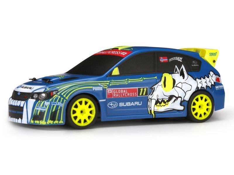 SUBARU WRX STI SVERRE ISACHSEN PAINTED BODY (150MM) (1/18 MICRO RS4)