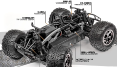 HPI 1/12 Savage XS Flux FORD F-150 SVT RAPTOR Waterproof 2.4GHz 4WD RTR