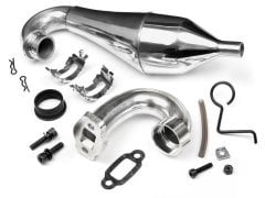 ALUMINUM TUNED PIPE SET W/ HD STEEL HEADER (BAJA) FOR 1/5 CARS