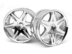 LP29 WHEEL WORK LS406 CHROME (2PCS) 3mm OFFSET