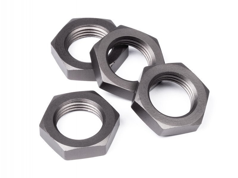 WHEEL NUT 17MM GUN METAL (4 PCS)