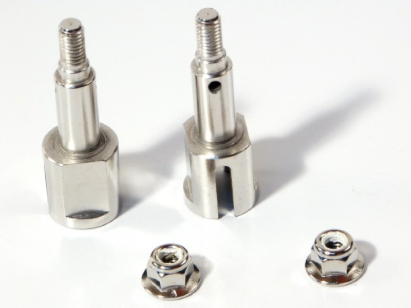 AXLE 8x9x44mm (COUNTERCLOCKWISE/SILVER/2pcs)