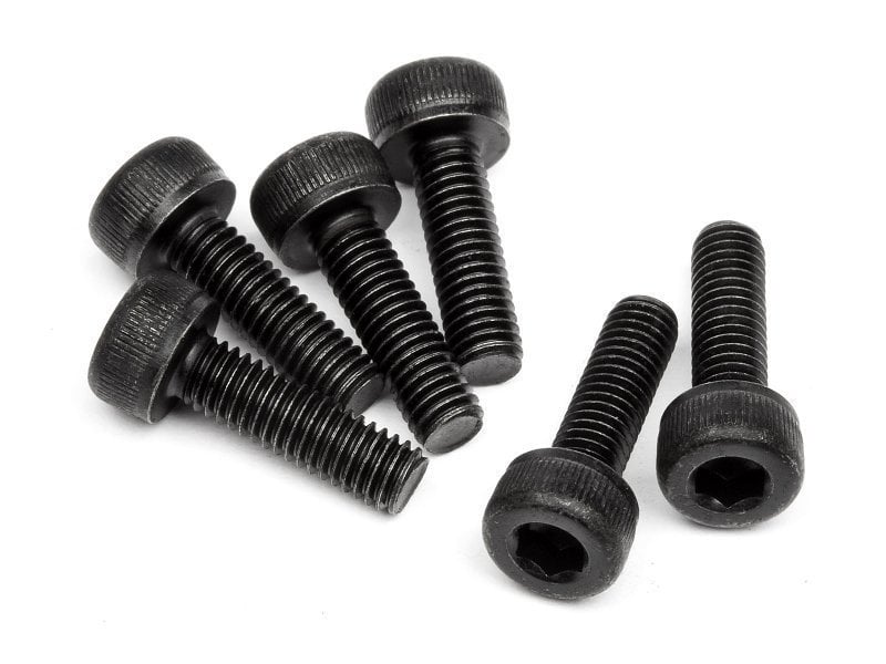 CAP HEAD SCREW M3x10mm (6pcs)  2.5mm Hex Socket