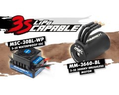 QUANTUM XT 80A 1/10 FLUX BLUE BRUSHLESS STADIUM TRUCK