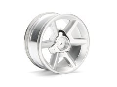 1/10 GT WHEEL SILVER (6mm OFFSET/2pcs)