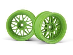 1/10 HRE C90 WHEEL 26mm GREEN (6mm OFFSET/2pcs)