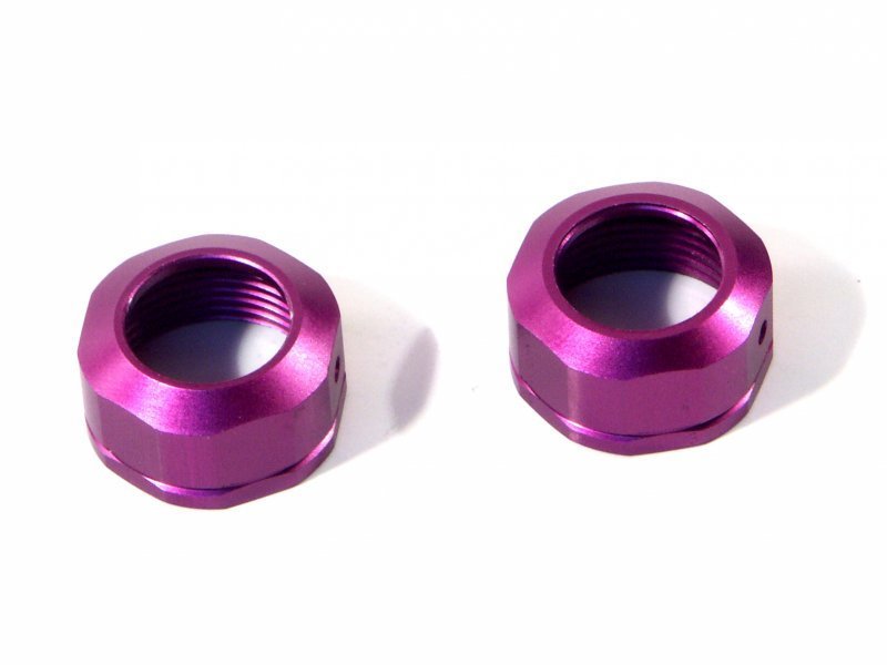 SHOCK CAP 12xM13x0.8mm (2 pcs/ PURPLE/ GROOVED)