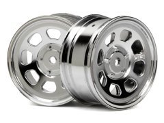 1/10 STOCK CAR WHEEL 26mm CHROME (1mm OFFSET)