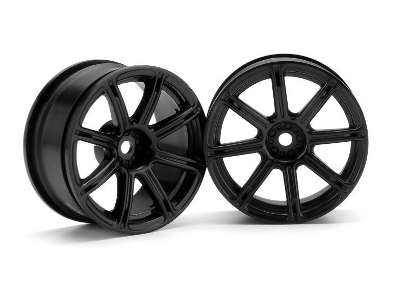 1/10 WORK EMOTION XC8 WHEEL 26mm BLACK (3mm OFFSET)