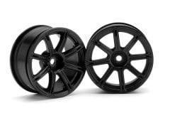 1/10 WORK EMOTION XC8 WHEEL 26mm BLACK (3mm OFFSET)