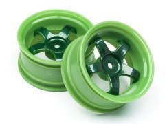 1/10 WORK MEISTER S1 WHEEL GREEN 26mm (3mm OS/2pcs)