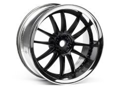 1/10 WORK XSA 02C WHEEL 26mm CHROME/BLACK (3mm OFFSET) (pcs)