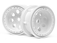 1/10 ROCK 8 BEAD LOCK WHEEL WHITE 2.2'' (55x36mm/2pcs) rock crawler jantı (2 pcs)