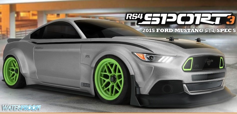 HPI 1/10 RS4 Sport 3 RTR w/2015 Ford Mustang Body & 2.4GHz Radio System
