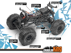 CRAWLER KING 1973 FORD BRONCO 1/10 4WD ELECTRIC CRAWLER