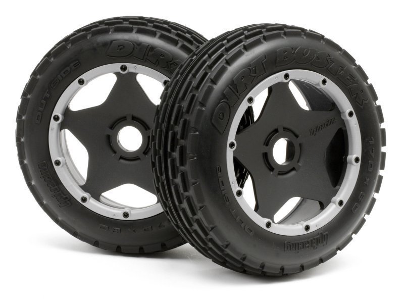 DIRT BUSTER RIB TIRE M COMPOUND on BLACK WHEEL