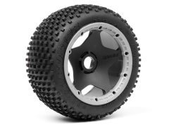 DIRT BUSTER BLOCK TIRE S COMPOUND on BLACK WHEEL