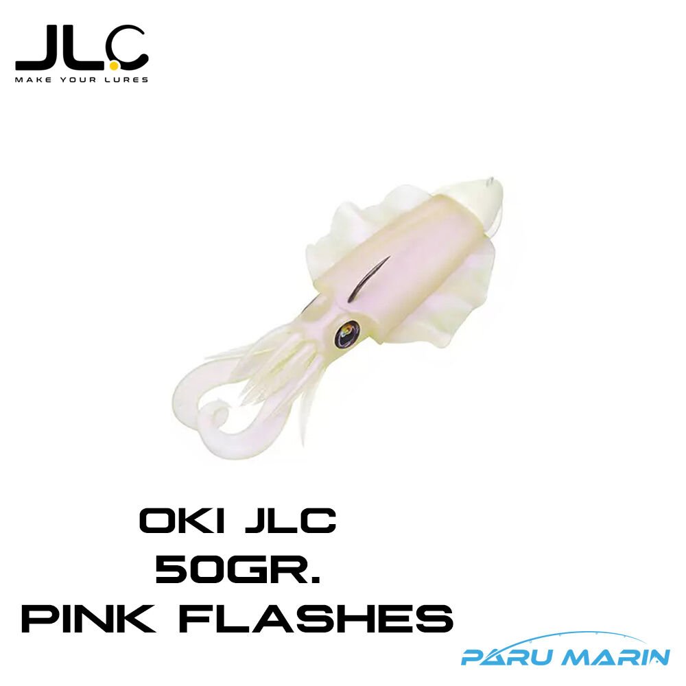 Jigging A La Carta OKI JLC 50 GR. Pink Flashes 15cm. Silikon Yem