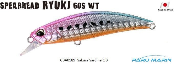 Duo Spearhead Ryuki 60S SW CBA0189 / Sakura Sardine OB