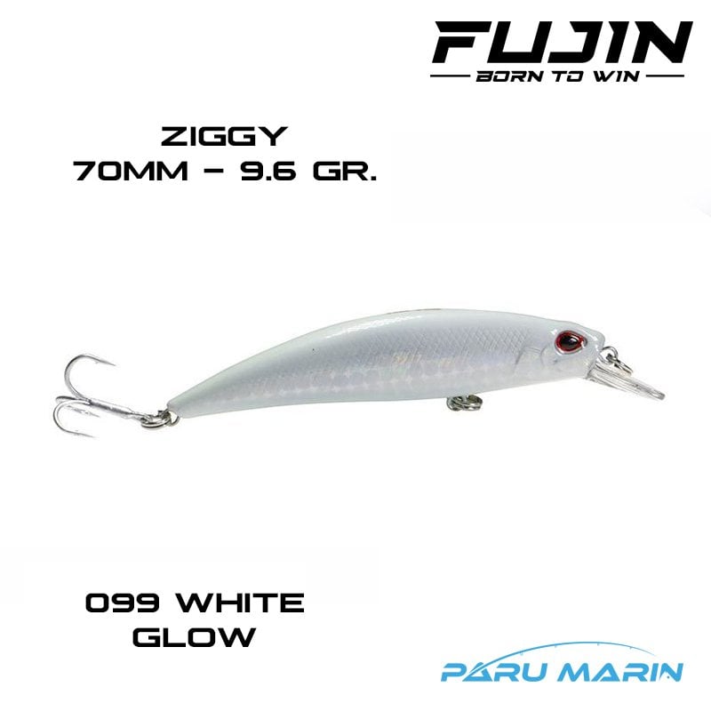 Fujin Ziggy7 Maket Balık 70mm 099 White Glow