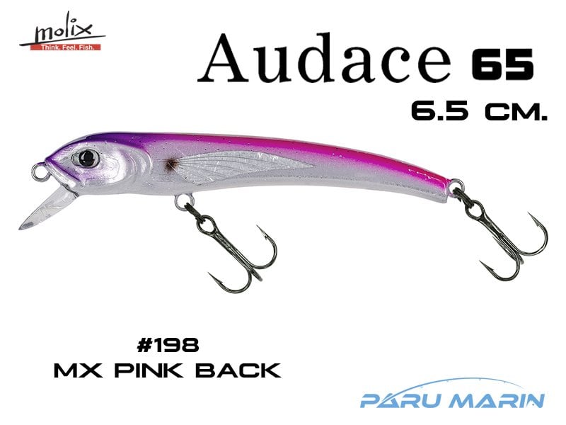 Molix Audace 65 Suspending - 6.5cm. #198 MX Pink Back