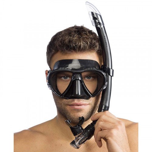 Cressi Ocean Vip Maske Şnorkel Seti Black / Black