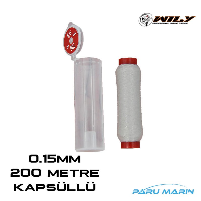 Wily Kapsüllü Elastik Yem İpi 200mt. 0.15mm